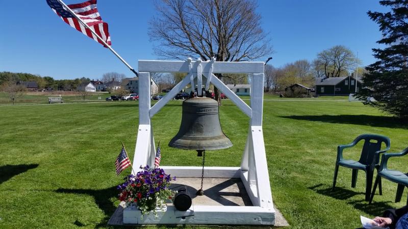 The Revere Bell on the grounds of the Knox Museum. (Photo by Sarah Shepherd)