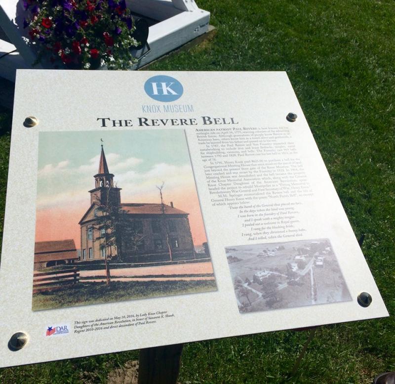 The new sign for the Revere Bell. (Photo by Cynthia Wallace)