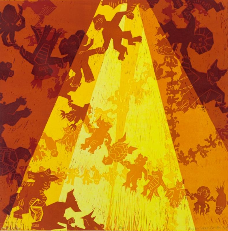 “World Web” by Northport artist / educator, Susan Dean Smith, is one of 90 original fine art prints in the exhibition, A Sense of Place / El Sentido del Lugar, that opens Friday, May 27 at Waterfall Arts in Belfast. Opening Reception 5 to 8 p.m. Gallery hours: Tuesday through Friday, 10 a.m. to 5 p.m. Exhibit continues through July 22.