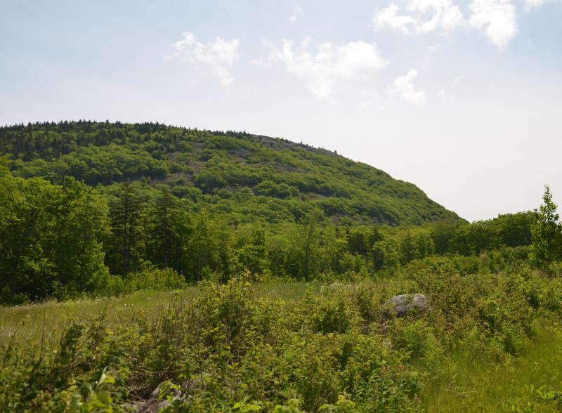The backside of Ragged Mountain, in Hope. (Photo by Lynda Clancy)