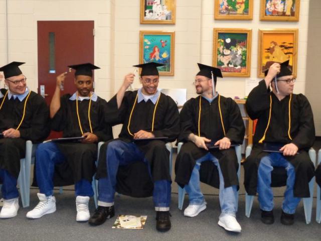 Seventeen graduates received Associate of Arts and Bachelor of Art degrees during the ceremony. At least 40 more UMA 2016 grads attended ceremonies around the state. (Photo by Sarah Thompson)