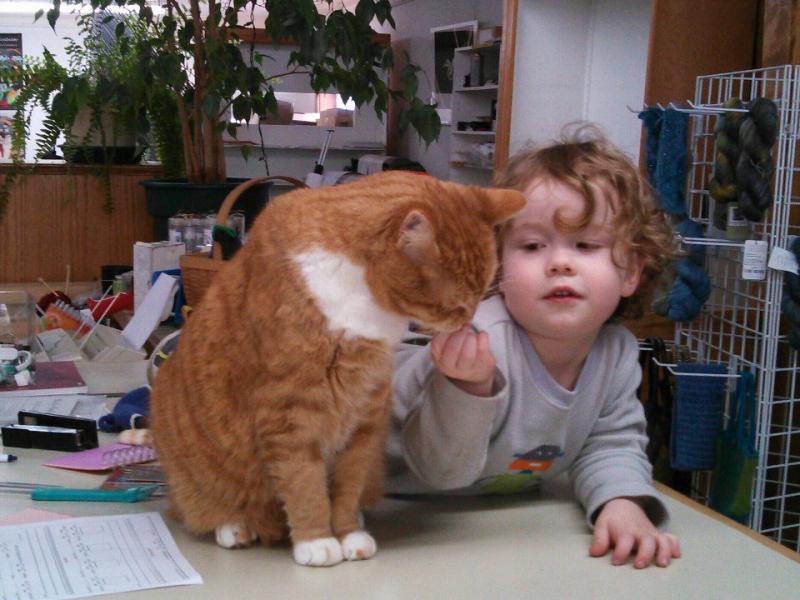 Dennis loved his treats, but he especially loved the affection of everyone, no matter what age. (Photo by Stacey Warner)
