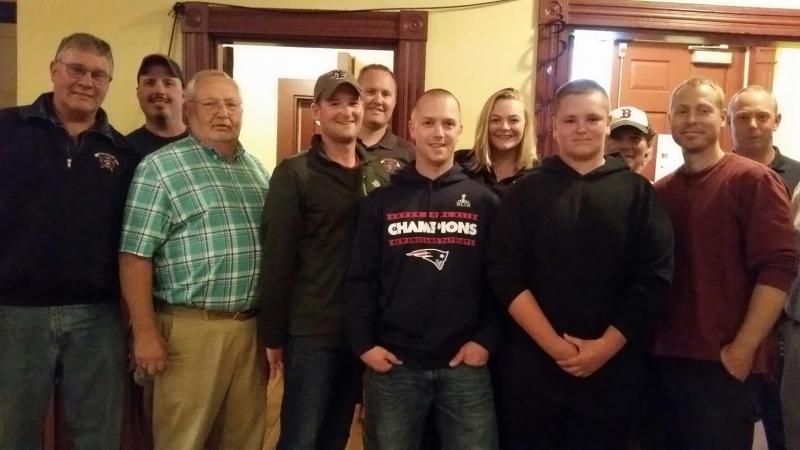 Members of the Rockport Fire Department arrived as a team to help celebrate Kelley’s retirement. (Photo by Sarah Shepherd)