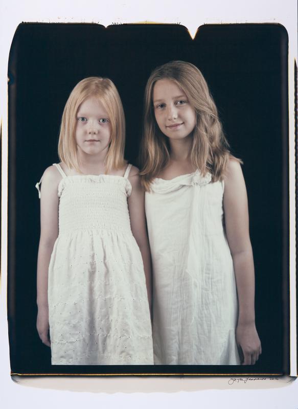 Scarlett and Bella Bousum, another portrait of Camden children. (Photo courtesy Joyce Tenneson)