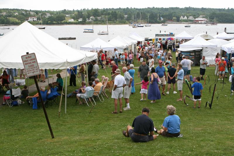 Arts In The Park this weekend on the Belfast harborfront.
