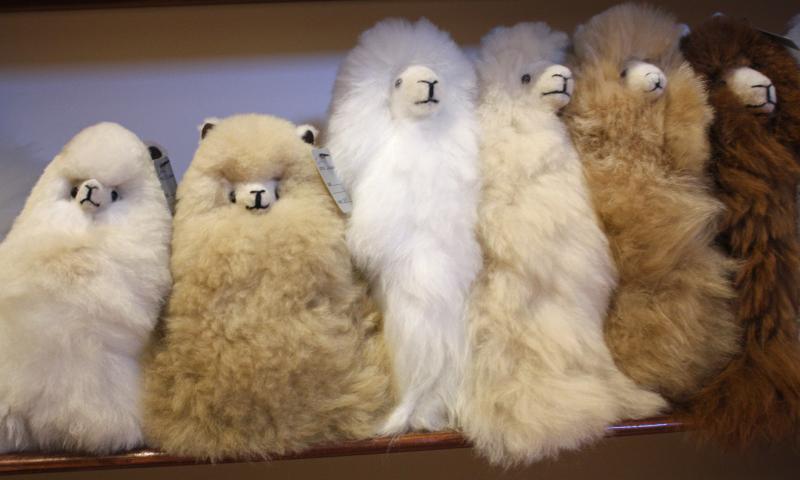 In addition to alpaca wear, there are alpaca toys. (Photo by Holly S. Edwards)