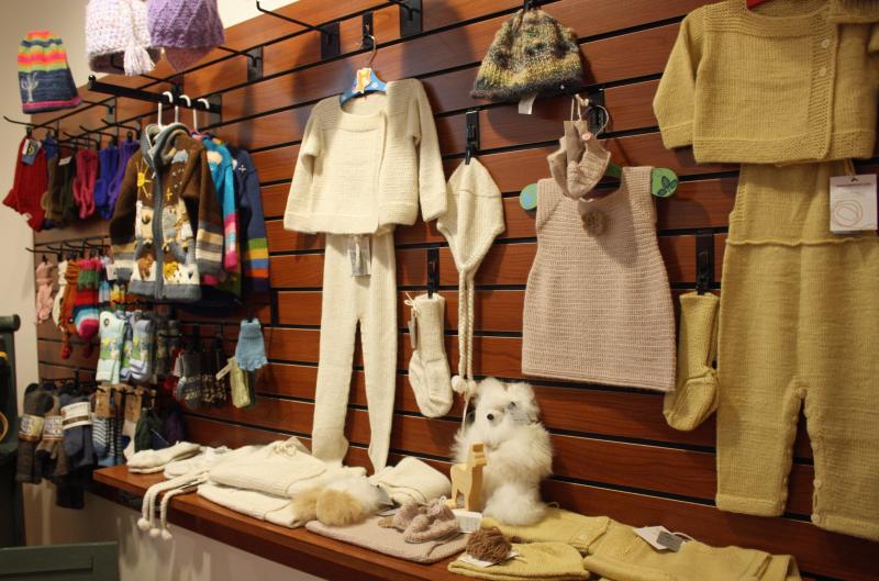 Alpaca wear for children. (Photo by Holly S. Edwards)