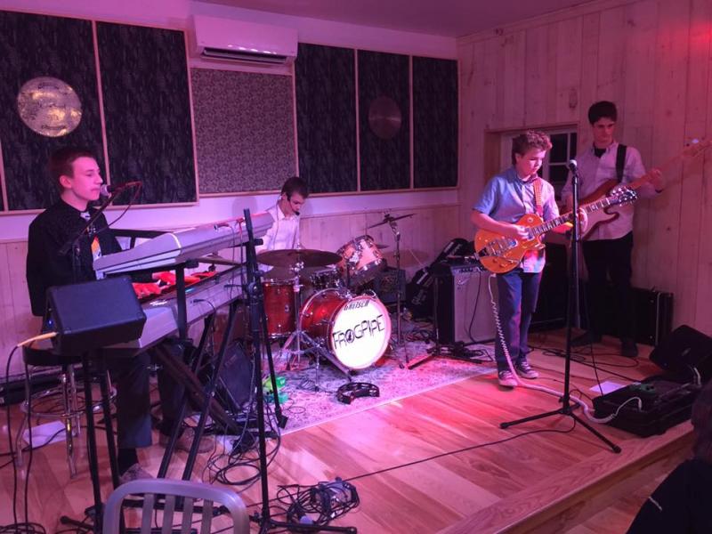 Frogpipe, a young band out of Mount Desert Island plays the Belfast Harbor Fest Launch Party Friday night. (Photo courtesy Frogpipe)