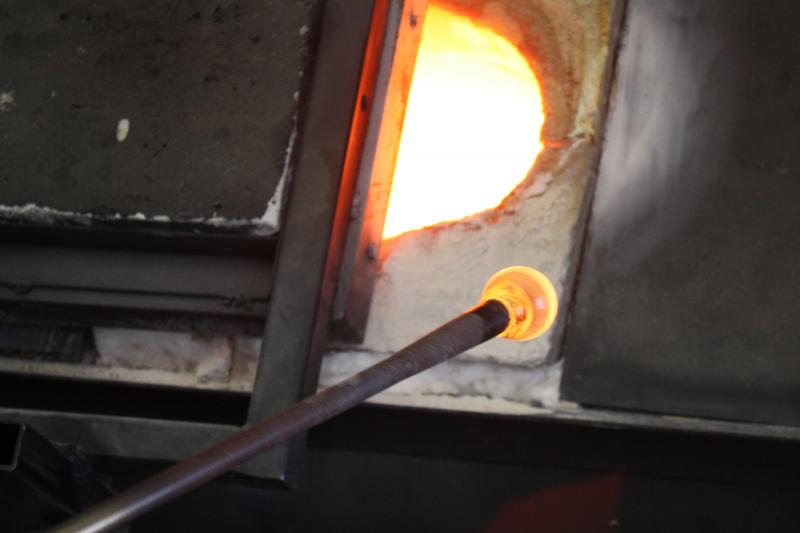 Another image of the crucible furnace. (Photo by Holly S. Edwards)