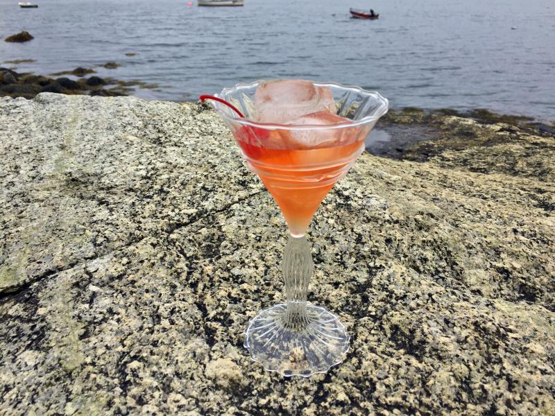 A manhattan on the rocks, literally. SUZI THAYER/Boothbay Register