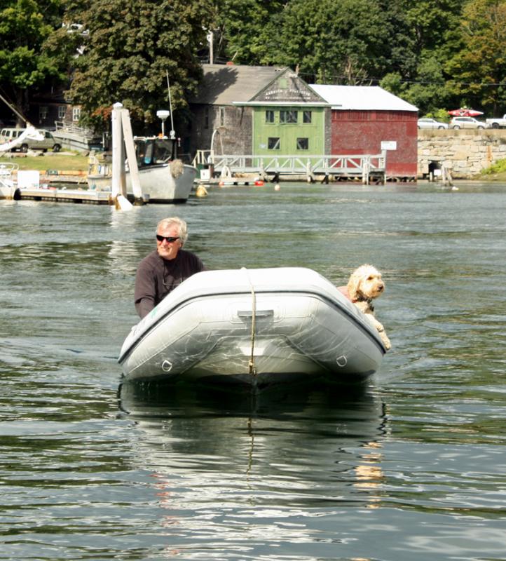 Weekdays, Rick Bates is the Rockport Town Manager, but come weekends, especially Labor Day, he is an integral part of the schooner maneuvering team in Camden, as well as owner of the 60-foot schooner ‘little’ Appledore. (Photo by Holly S. Edwards)