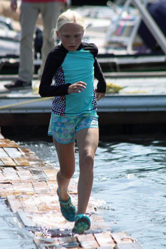 Britta Denny came in second place with 270 crates crossed during her 2-minute run. (Photo by Holly S. Edwards)