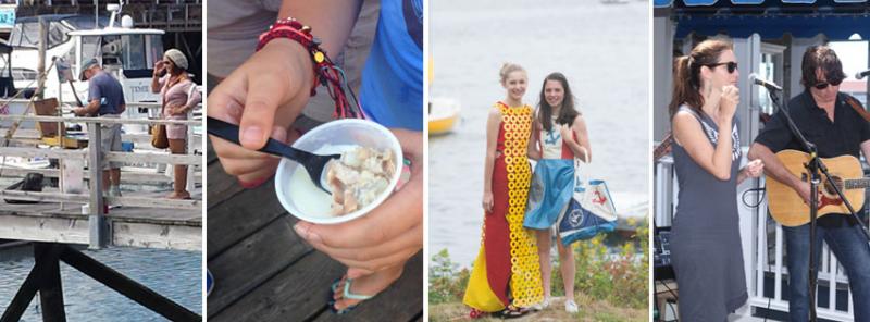 Get your Tasting Passport at the Boothbay Harbor fest all weekend.