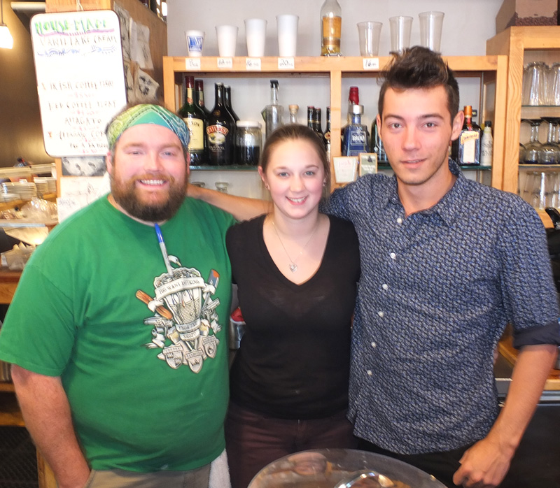 Brian Jackson, Meg Beal and Kevin Donlin of Rock City Cafe