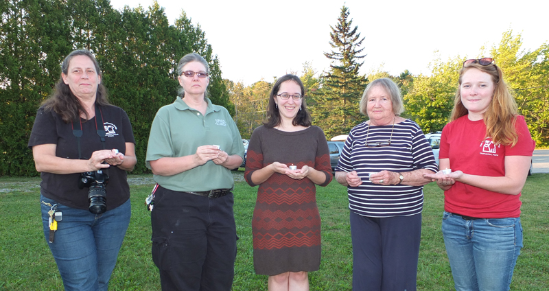 Tracy Sala, executive director of Pope Memorial; Shelly Butler, PAWS; Joanna Hynd, Rockland’s Poet Laureate; Heather Redfield, and Anna Adams, Pope Memorial event organizer.