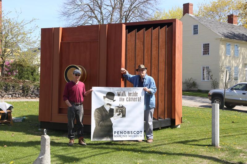 This pinhole camera was designed by John Bielenberg and constructed by him with the help of carpenter Richard Mann. (Photo courtesy Kevin Johnson)