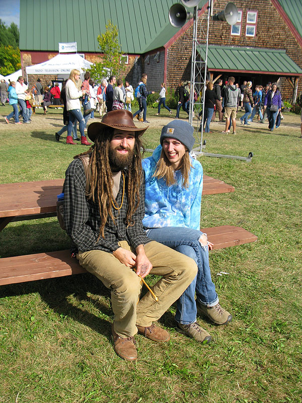 Unity College students Anna Mason and Kyle Rittenburg.