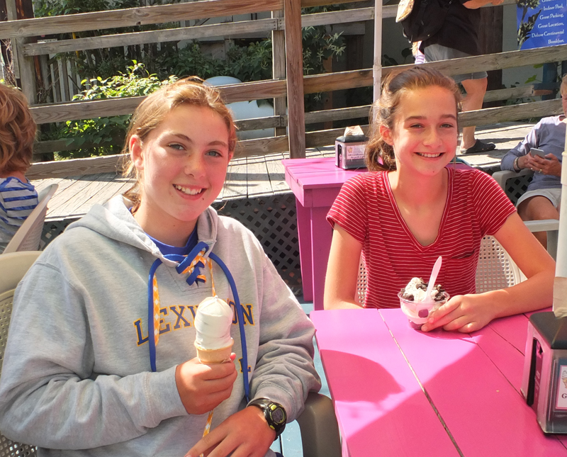 Caroline and Sophia Palys from Lexington, Mass.