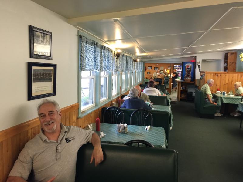 Dennis Brennan at the Come Spring Diner looking pretty darn sober.