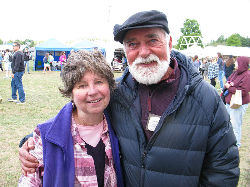 Ron and Cheryl Cowan are two of the many exhibitors that return to Common Ground Fair in Unity each fall. (Photos by Faith Diaz)