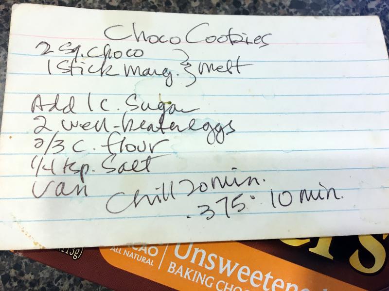 Choco Cookie recipe. SUZI THAYER/Boothbay Register