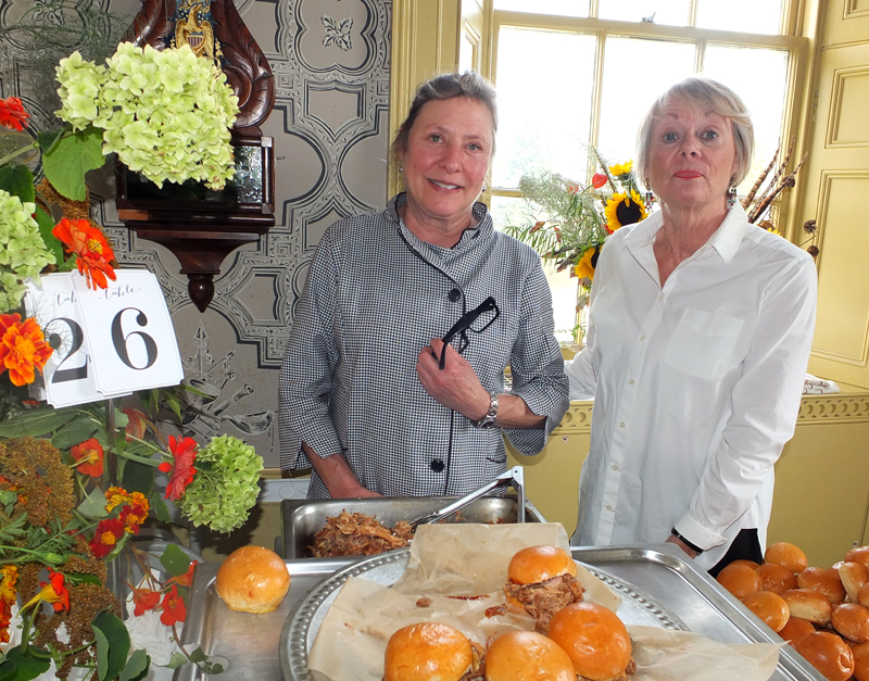 Laura Cabot Catering Joanne Gilmartin of Gilmartin Designs. Cabot Catering has been in Waldoboro for 33 years. “I think this is a wonderful way to showcase the museum,as a venue for any event it’s a comfortable place to be and well suited for anything,” Cabot said.