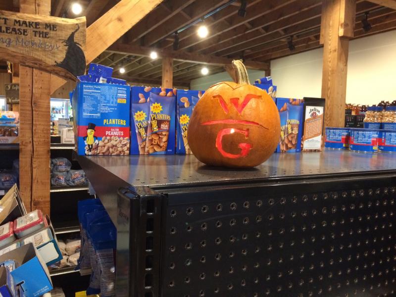Danielle the assistant manager carved this great pumpkin with the Washington General logo. Pumpkin Carved
