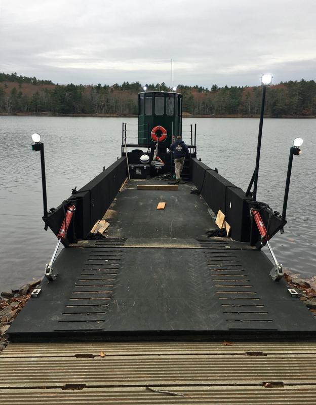 The M/V ‘Lady Crane’ ready to be loaded. (Courtesy Casey Leonard)
