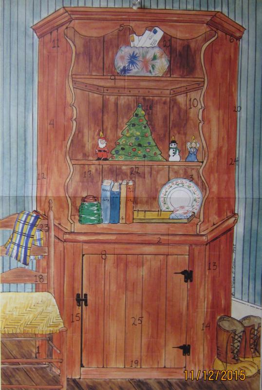 The Corner Cupboard Advent Calendar
Photo by Diane O’Brien corner cupboard