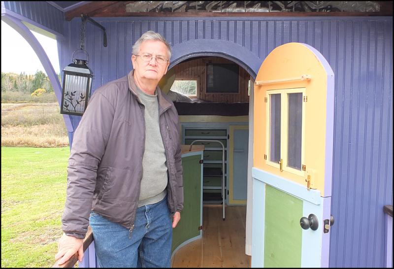 John Kazneki owner of the Gypsy Traveler welcomes you inside. (Photos by Chris Wolf)