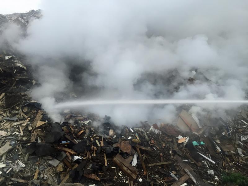 Rockport Fire Chief Jason Peasley said it’s likely the fire was buring for five days or more before flames and smoke breached the surface. (Courtesy Rockport Fire Dept.)