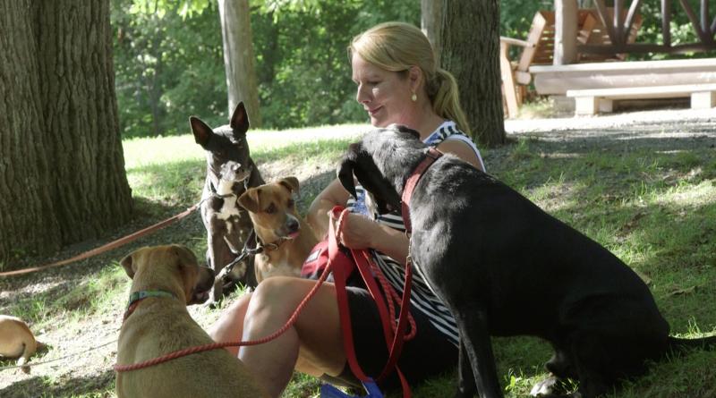 Caroline Canning loves dogs, and saves their lives. Courtesy of Caroline Canning