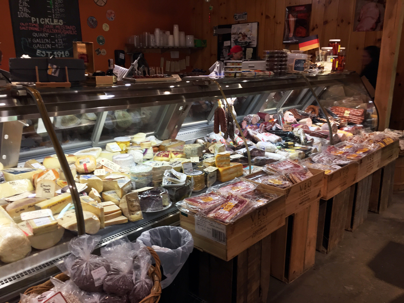 A section of the deli counter at Morse’s Sauerkraut. SUZI THAYER/Boothbay Register