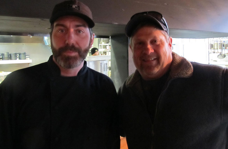 Chef Ean Woodward with co-owner Joseph Goudreau. (Photo by Kay Stephens)