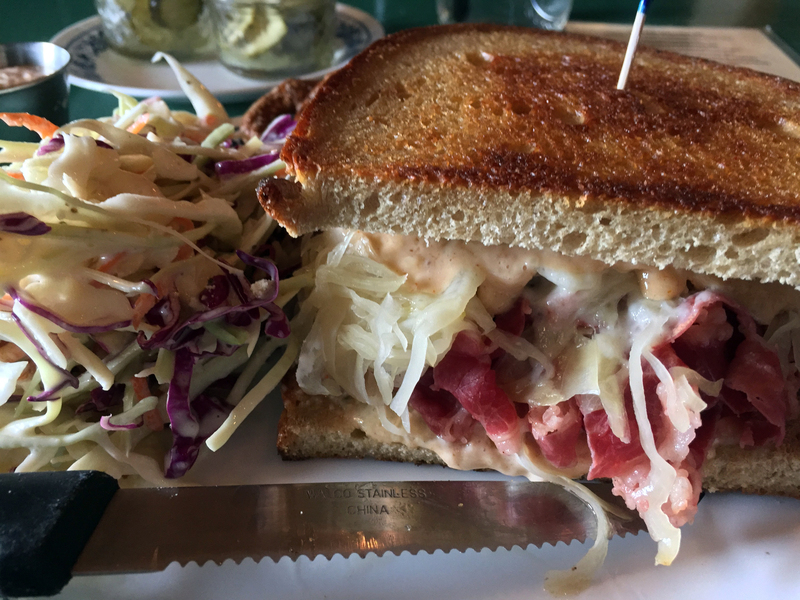One of Morse’s signature Reubens at Morse’s Sauerkraut. SUZI THAYER/Boothbay Register