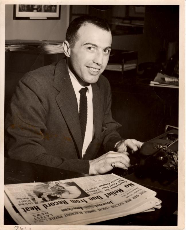 Pecorelli at work for the Journal-American. (Photo courtesy of Carmine Pecorelli)