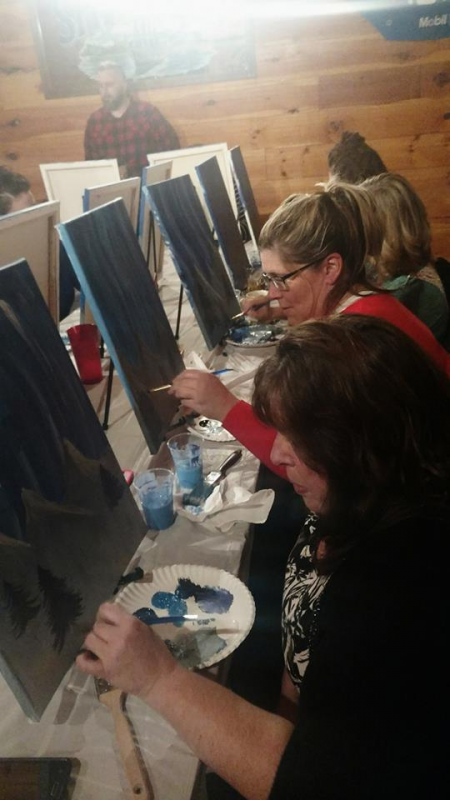 Getting to work. (Photo courtesy Amiee Twigg)