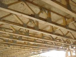 Truss joist floor system.