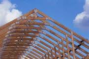 Wood truss.