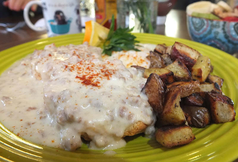 Sausage Gravy Biscuit