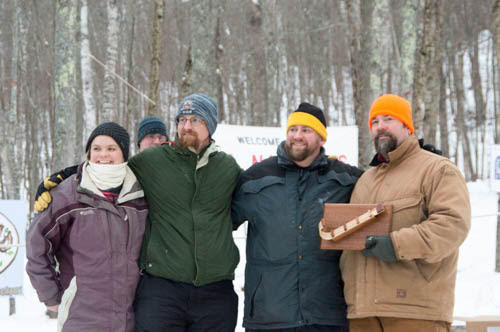 Sled Man Walking won 2nd place in the 4-Person division. (Photo by Marisa Hanning)