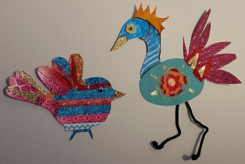 Bring the kids to the Lincolnville Library Saturday and make some wacky birds.
Photo by Julie Turkevich birds