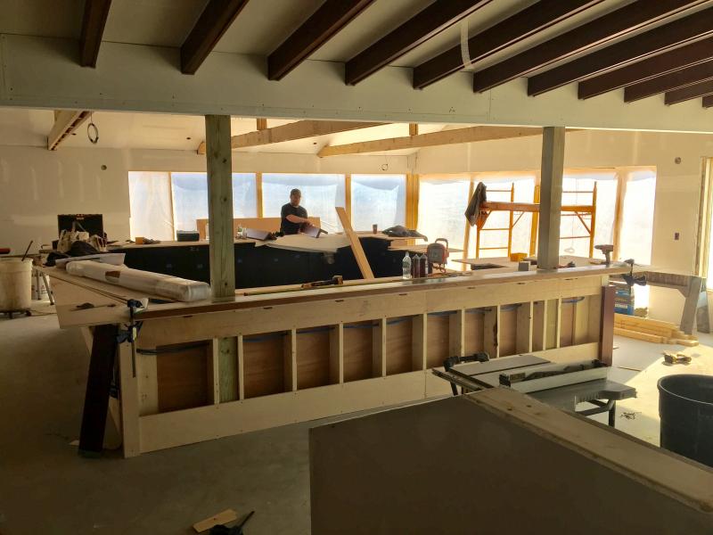 The new bar area at Oceanside. SUZI THAYER/Boothbay Register