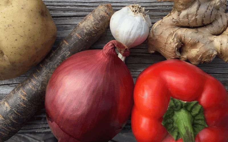 Fresh vegetables from Shaikh’s own kitchen. (Photo courtesy Arif Shaikh) curry club