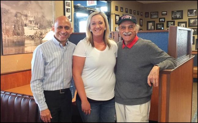 Felix Rosa, Georgianna Flynn and Ken DePasquale of Walkers Restaurant. (Photos by Chris Wolf)