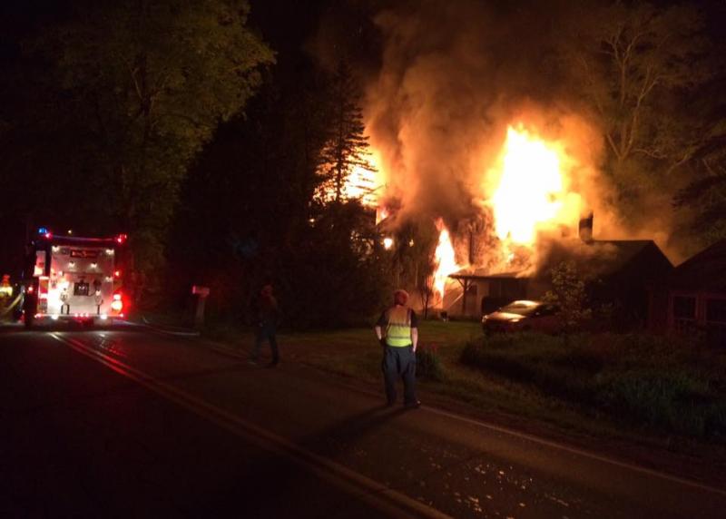 The home was a total loss and the State Fire Marshal has been called in to investigate.