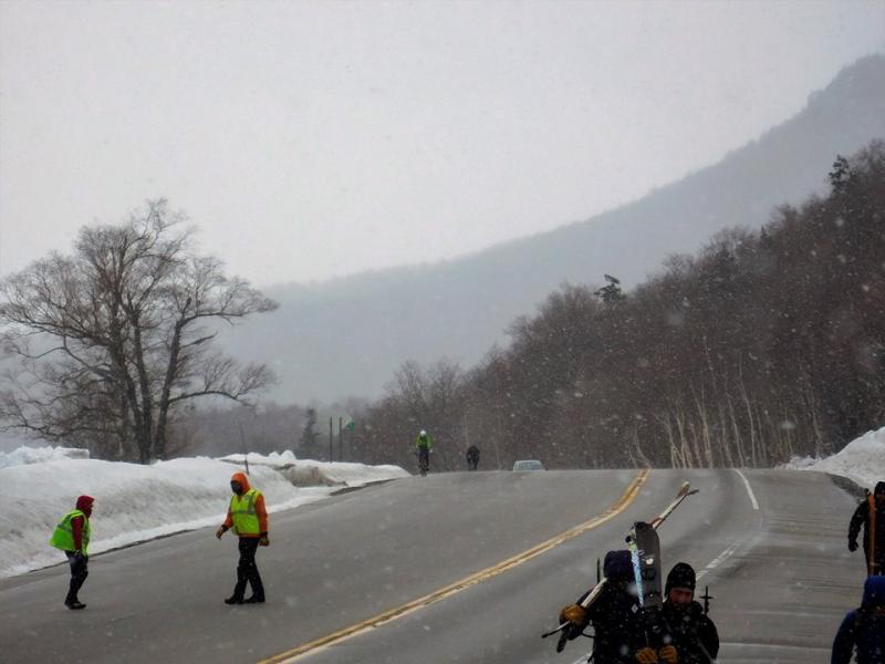 The bicycling portion of the Tuckerman’s Inferno Pentathlon. (Photo courtesy of Jayme Okma Lee)