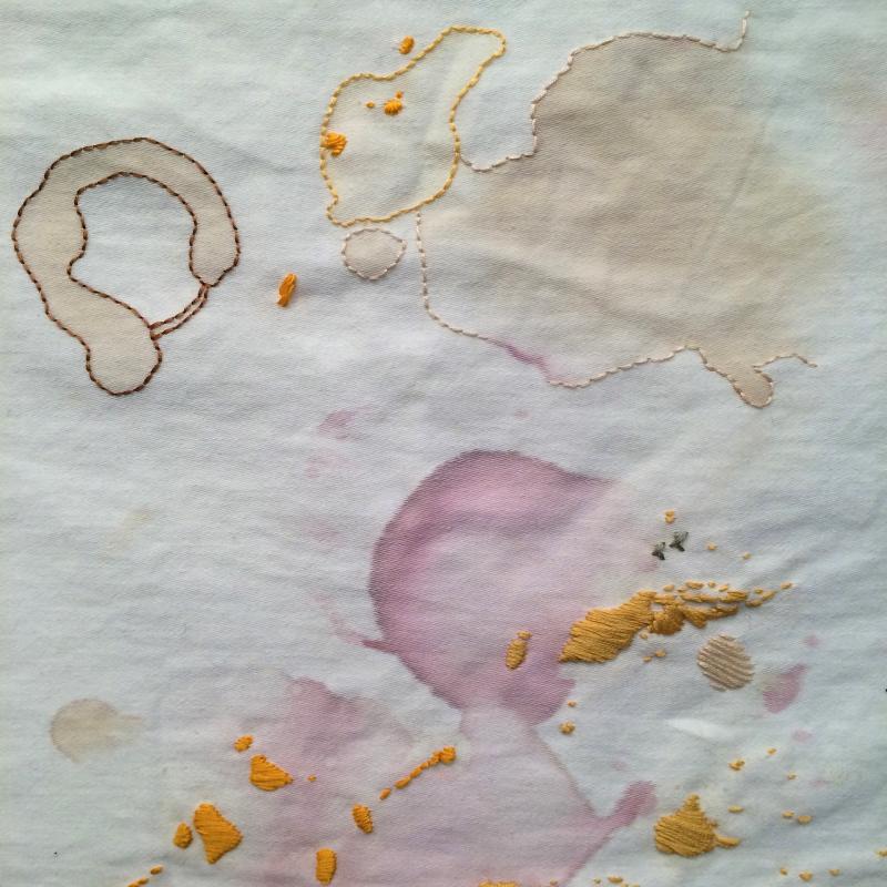 The stained tablecloth. (Photo by Heather Lyon)
