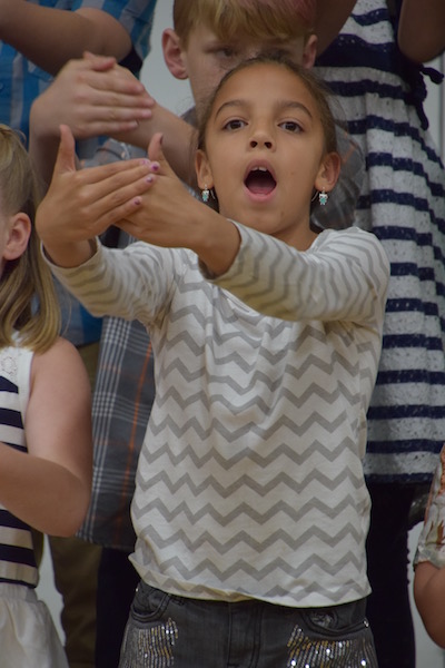 Nevaeh Heise sings her heart out.