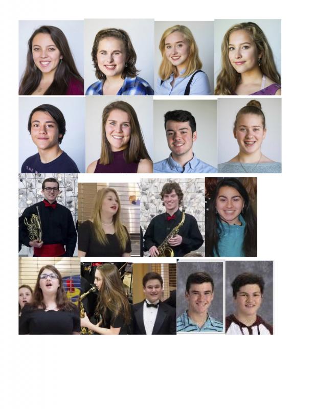 MMEA All State Musicians: Band, Orchestra, Mixed Chorus, Treble Choir
Molly Mann, Anna Christie, Isabelle Olson, Annabel Parker
Gideon Baeza, Erica Durkee, Tyler Bilodeau, Alexys Schaeffer
Trevor Iltis, Emma Hallundbaek, Warren Galloway, Jenna Taylor
Sophia Buckley-Clement, Grace Iltis, Jack Nathan, Ethan Cayouette, Tanner Castellano
